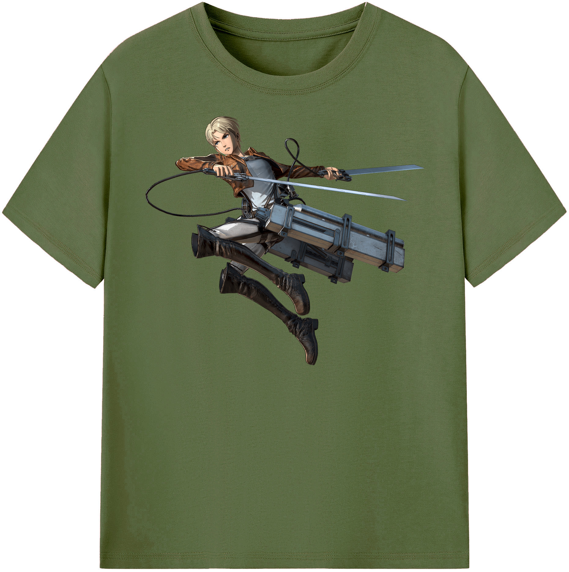 （画像用） 進撃の巨人 Attack on Titan 綿100％半袖Tシャツ（フロントプリント）